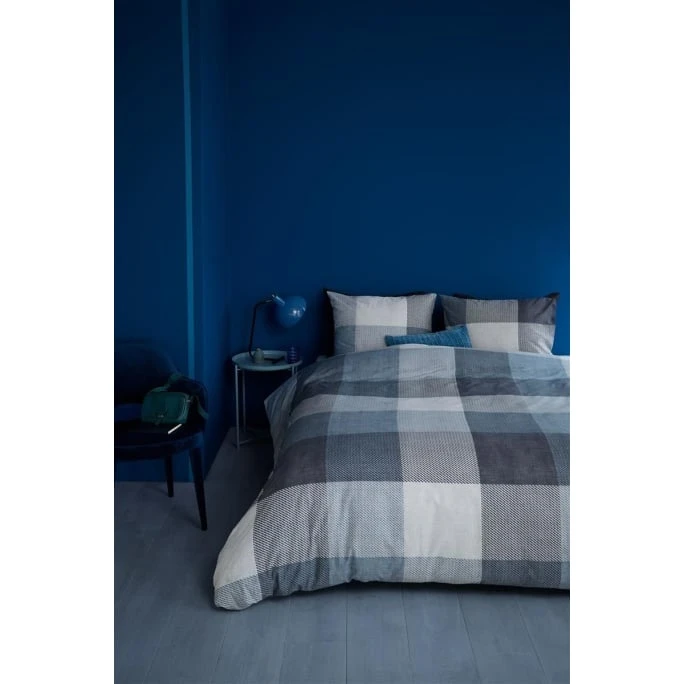 Beddinghouse Jim Bettwäsche-Set - 155x220 / 80x80 Cm - Blau 5 Beddinghouse Jim Bettwäsche-Set - 155x220 / 80x80 Cm - Blau – Bild 3