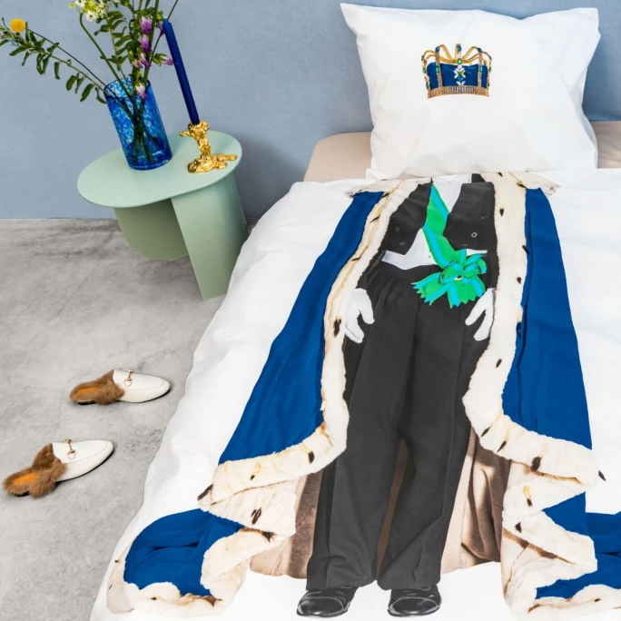 SNURK King Bettwäsche-Set - 135x200 / 80x80 Cm - Weiß 4 SNURK King Bettwäsche-Set - 135x200 / 80x80 Cm - Weiß – Bild 2