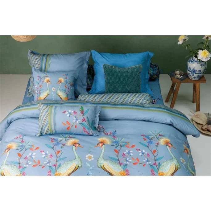 Pip Studio Flirting Birds Bettwäsche-Set - 155x220 / 80x80 Cm - Blue 5 Pip Studio Flirting Birds Bettwäsche-Set - 155x220 / 80x80 Cm - Blue – Bild 3