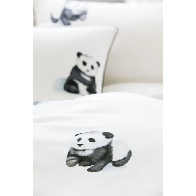 Elegante Panda Bear Bettwäsche - 155x220 / 80x80 Cm - Weiss 4 Elegante Panda Bear Bettwäsche - 155x220 / 80x80 Cm - Weiss – Bild 2