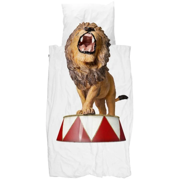 SNURK Lion Bettwäsche-Set - 135x200 / 80x80 Cm - White 3 SNURK Lion Bettwäsche-Set - 135x200 / 80x80 Cm - White