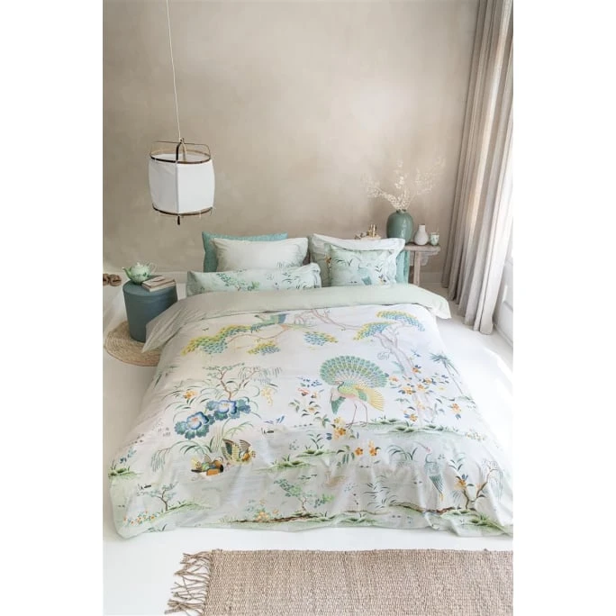 Pip Studio Japonica Bettwäsche-Set - 155x220 / 80x80 Cm - White 4 Pip Studio Japonica Bettwäsche-Set - 155x220 / 80x80 Cm - White – Bild 2