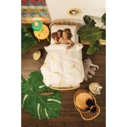 SNURK Banana Monkey Bettwäsche-Set - 155x220 / 80x80 Cm - Affe Mit Bananen 6 SNURK Banana Monkey Bettwäsche-Set - 155x220 / 80x80 Cm - Affe Mit Bananen -Moooi Shop unnamed file 1464
