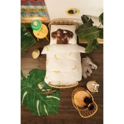SNURK Banana Monkey Bettwäsche-Set - 155x220 / 80x80 Cm - Affe Mit Bananen 7 SNURK Banana Monkey Bettwäsche-Set - 155x220 / 80x80 Cm - Affe Mit Bananen -Moooi Shop unnamed file 1465