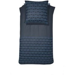 Damai Basha Bettwäsche-Set Aus Bio-Baumwolle - 135x200 / 80x80 Cm - Indigo