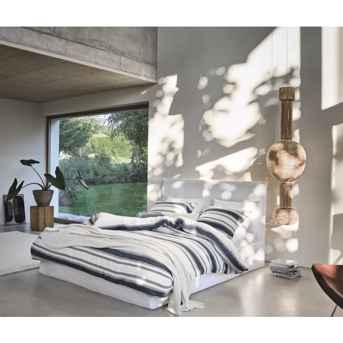 Marc O'Polo Osi Bettwäsche-Garnitur Mit Leinen-Anteil - 135x200 / 80x80 Cm - Blue 5 Marc O'Polo Osi Bettwäsche-Garnitur Mit Leinen-Anteil - 135x200 / 80x80 Cm - Blue – Bild 3