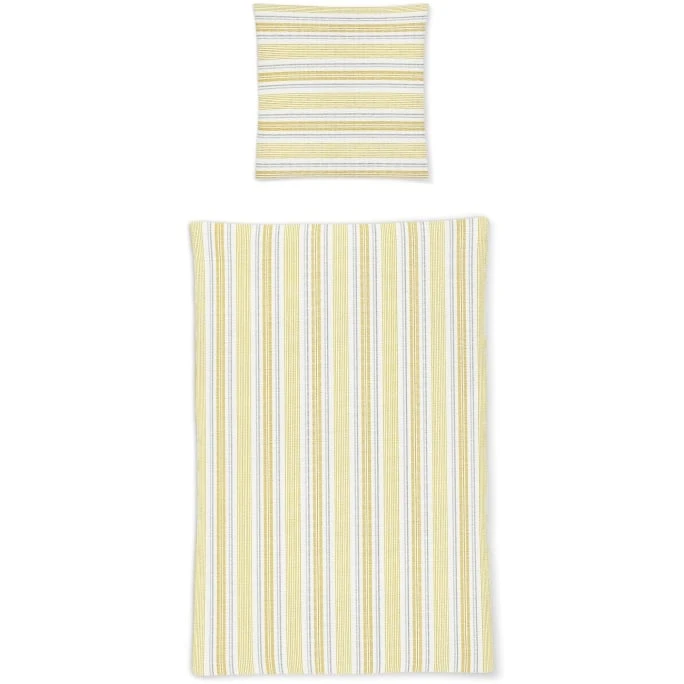 Irisette CALYPSO 8074 Seersucker Bettwäsche - 155x200 / 80x80 Cm - Gelb 3 Irisette CALYPSO 8074 Seersucker Bettwäsche - 155x200 / 80x80 Cm - Gelb