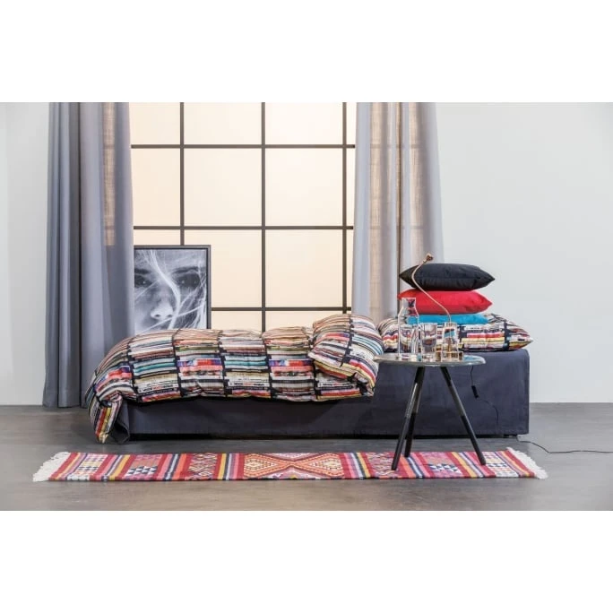 Apelt Ben Bettwäsche-Set Aus Satin - 155x220 / 80x80 Cm - Schwarz/bunt 4 Apelt Ben Bettwäsche-Set Aus Satin - 155x220 / 80x80 Cm - Schwarz/bunt – Bild 2