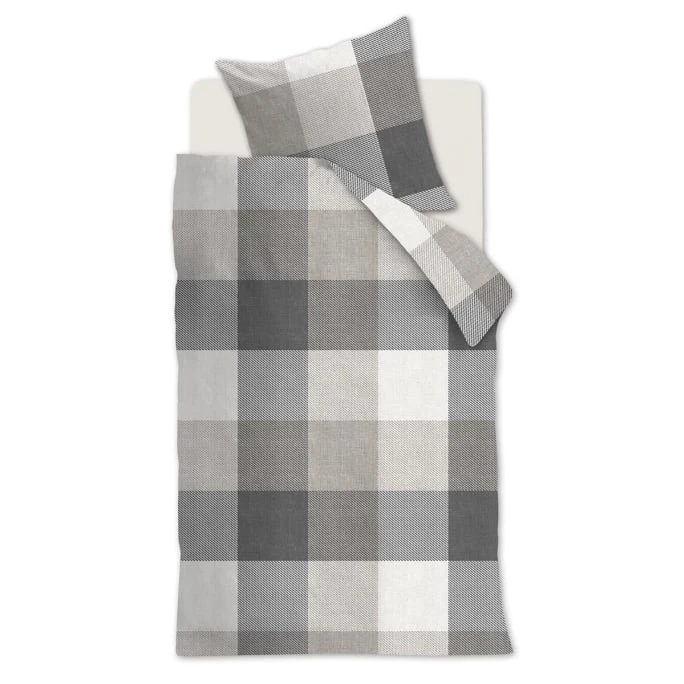 Beddinghouse Jim Bettwäsche-Set - 155x220 / 80x80 Cm - Taupe 3 Beddinghouse Jim Bettwäsche-Set - 155x220 / 80x80 Cm - Taupe