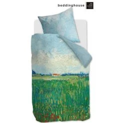 Beddinghouse X Van Gogh Museum Field With Poppies Bettwäsche - 155x220 / 80x80 Cm - Grün