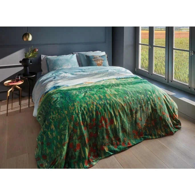 Beddinghouse X Van Gogh Museum Field With Poppies Bettwäsche - 155x220 / 80x80 Cm - Grün 6 Beddinghouse X Van Gogh Museum Field With Poppies Bettwäsche - 155x220 / 80x80 Cm - Grün – Bild 4