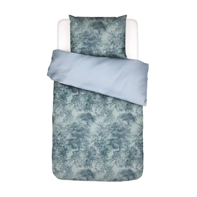 ESSENZA HOME ESSENZA Aurelie Satin Bettwäsche-Set - 155x220 / 80x80 Cm - Iceblue 3 ESSENZA HOME ESSENZA Aurelie Satin Bettwäsche-Set - 155x220 / 80x80 Cm - Iceblue