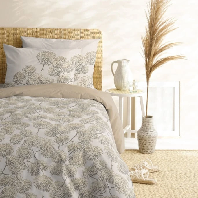 Cinderella Branche Wendebettwäsche-Set - 135x200 / 80x80 Cm - Natural 4 Cinderella Branche Wendebettwäsche-Set - 135x200 / 80x80 Cm - Natural – Bild 2