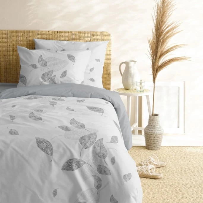 Cinderella Carly Satin Wendebettwäsche-Set - 135x200 / 80x80 Cm - Grey 4 Cinderella Carly Satin Wendebettwäsche-Set - 135x200 / 80x80 Cm - Grey – Bild 2