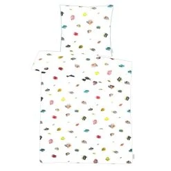 Apelt Moonlight Fidshi Bettwäsche-Set - 135x200 / 80x80 Cm - Weiß-bunt