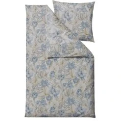 Södahl Foliage Bio Bettwäsche-Set - 135x200 / 80x80 Cm - Indigo