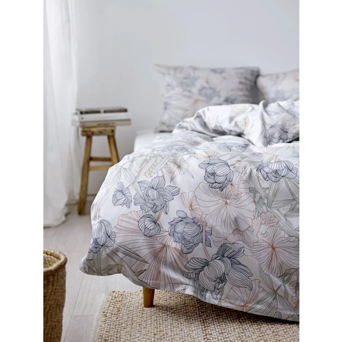 Södahl Foliage Bio Bettwäsche-Set - 135x200 / 80x80 Cm - Indigo 6 Södahl Foliage Bio Bettwäsche-Set - 135x200 / 80x80 Cm - Indigo – Bild 4