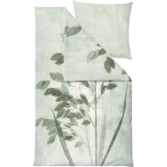 Södahl Grass Bio Bettwäsche-Set - 135x200 / 80x80 Cm - Jade Green 3 Södahl Grass Bio Bettwäsche-Set - 135x200 / 80x80 Cm - Jade Green