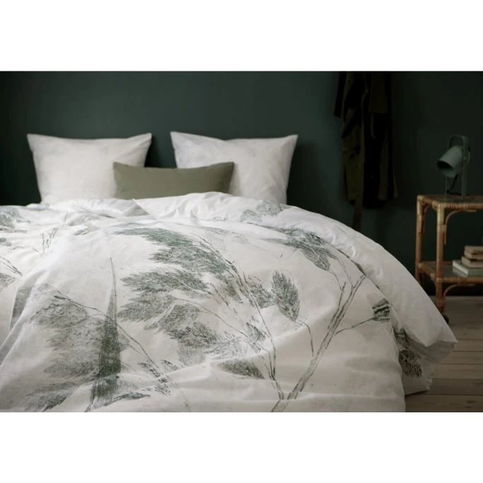 Södahl Grass Bio Bettwäsche-Set - 135x200 / 80x80 Cm - Jade Green 4 Södahl Grass Bio Bettwäsche-Set - 135x200 / 80x80 Cm - Jade Green – Bild 2