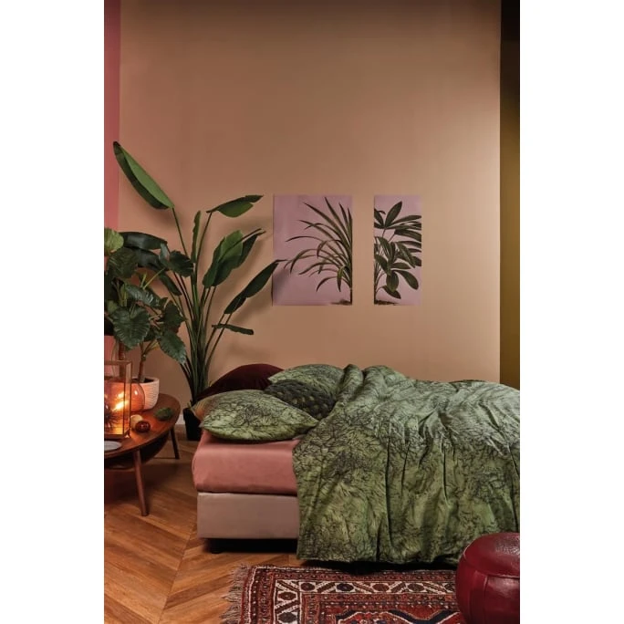 At Home Feel Warm Bettwäsche-Set - 135x200 / 80x80 Cm - Grün 4 At Home Feel Warm Bettwäsche-Set - 135x200 / 80x80 Cm - Grün – Bild 2