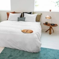 SNURK Sleeping Fox Bettwäsche-Set - 135x200 / 80x80 Cm - White -Moooi Shop unnamed file 1649