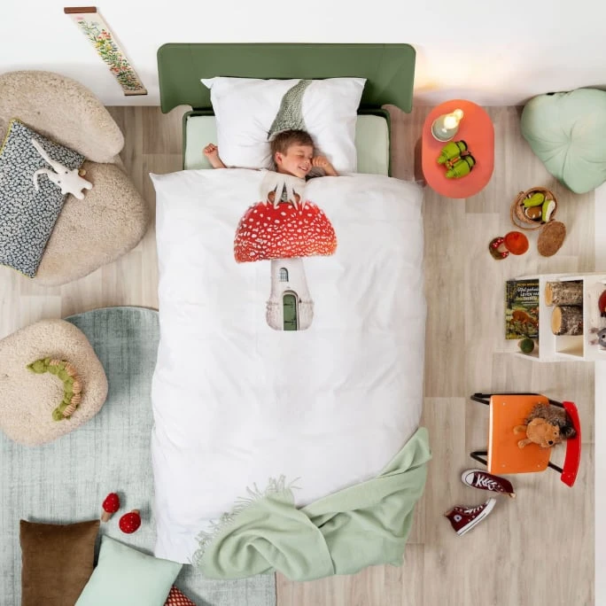 SNURK Gnome Homeboy Bettwäsche-Set - 135x200 / 80x80 Cm - White 4 SNURK Gnome Homeboy Bettwäsche-Set - 135x200 / 80x80 Cm - White – Bild 2