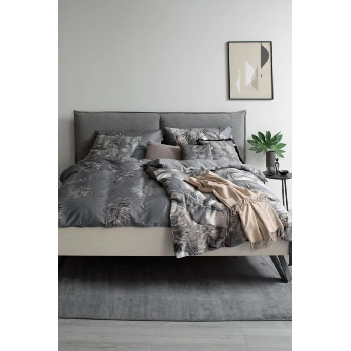 Schöner Wohnen Jungle Mood Bettwäsche-Set - 155x220 / 80x80 Cm - Grau 4 Schöner Wohnen Jungle Mood Bettwäsche-Set - 155x220 / 80x80 Cm - Grau – Bild 2