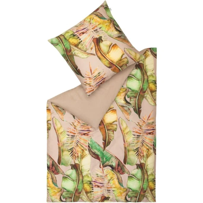 Schöner Wohnen Jungle Mood Bettwäsche-Set - 135x200 / 80x80 Cm - Nude 3 Schöner Wohnen Jungle Mood Bettwäsche-Set - 135x200 / 80x80 Cm - Nude