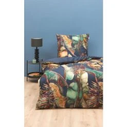 Schöner Wohnen Jungle Leaves Bettwäsche-Set - 135x200 / 80x80 Cm - Marine 8 Schöner Wohnen Jungle Leaves Bettwäsche-Set - 135x200 / 80x80 Cm - Marine -Moooi Shop unnamed file 1690