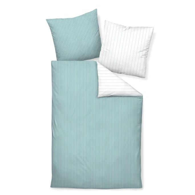 Janine Modern Classic 3936 Bettwäsche-Set Aus Satin - 135x200 / 80x80 Cm - Jade 3 Janine Modern Classic 3936 Bettwäsche-Set Aus Satin - 135x200 / 80x80 Cm - Jade