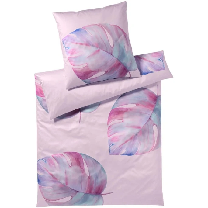 Elegante Splendid Bettwäsche-Set Aus Mako-Satin - 135x200 / 40x80 Cm - Rose 3 Elegante Splendid Bettwäsche-Set Aus Mako-Satin - 135x200 / 40x80 Cm - Rose