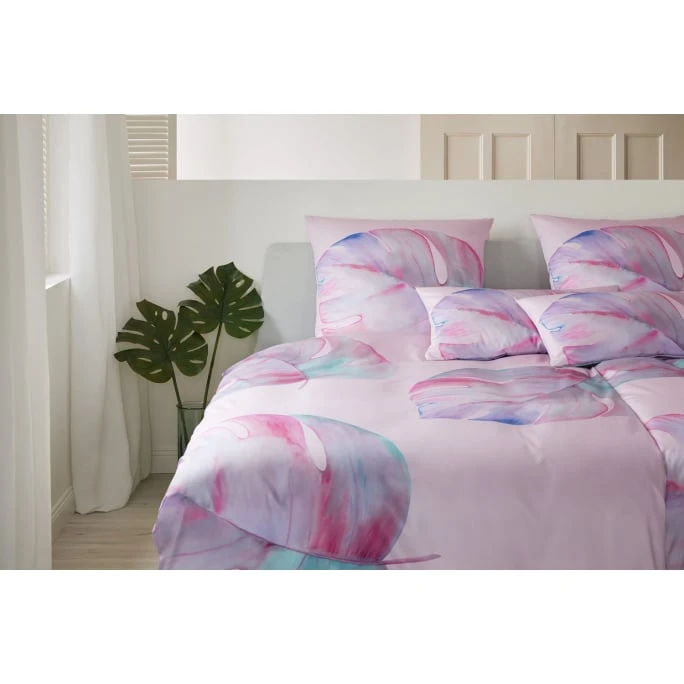 Elegante Splendid Bettwäsche-Set Aus Mako-Satin - 135x200 / 40x80 Cm - Rose 4 Elegante Splendid Bettwäsche-Set Aus Mako-Satin - 135x200 / 40x80 Cm - Rose – Bild 2