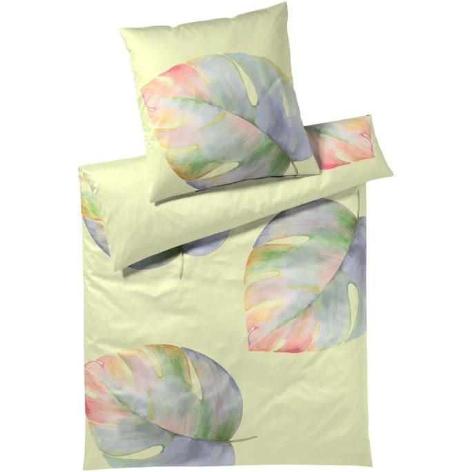 Elegante Splendid Bettwäsche-Set Aus Mako-Satin - 135x200 / 40x80 Cm - Zitrus 3 Elegante Splendid Bettwäsche-Set Aus Mako-Satin - 135x200 / 40x80 Cm - Zitrus