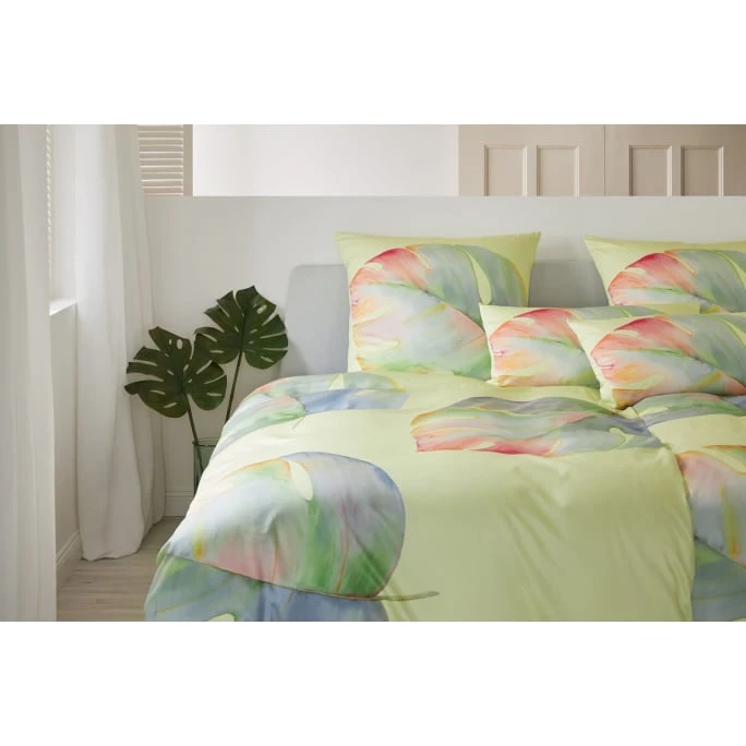 Elegante Splendid Bettwäsche-Set Aus Mako-Satin - 135x200 / 40x80 Cm - Zitrus 4 Elegante Splendid Bettwäsche-Set Aus Mako-Satin - 135x200 / 40x80 Cm - Zitrus – Bild 2