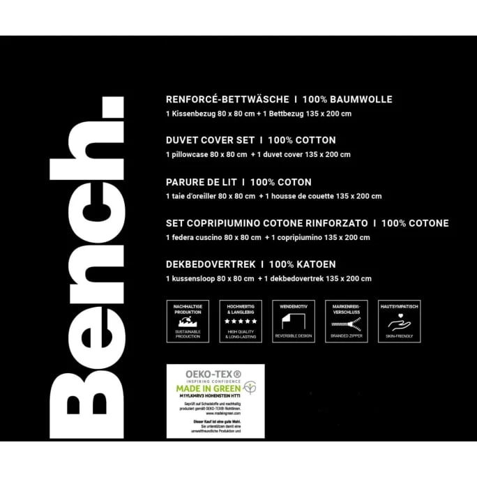 Bench Hawaii Bettwäsche-Set Aus Renforcé-Baumwolle - 135x200 / 80x80 Cm - Bunt 8 Bench Hawaii Bettwäsche-Set Aus Renforcé-Baumwolle - 135x200 / 80x80 Cm - Bunt – Bild 6