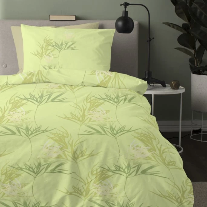 Damai Pumila Bettwäsche-Set Aus Renforcé-Baumwolle - 135x200 / 80x80 Cm - Reed 4 Damai Pumila Bettwäsche-Set Aus Renforcé-Baumwolle - 135x200 / 80x80 Cm - Reed – Bild 2