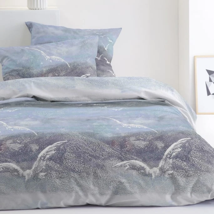 Damai Freestyle Bettwäsche-Set Aus Renforcé-Baumwolle - 135x200 / 80x80 Cm - Sky Blue 4 Damai Freestyle Bettwäsche-Set Aus Renforcé-Baumwolle - 135x200 / 80x80 Cm - Sky Blue – Bild 2