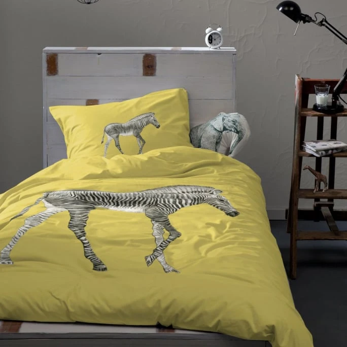 Damai Sonny Bettwäsche-Set Aus Renforcé-Baumwolle - 135x200 / 80x80 Cm - Yellow 5 Damai Sonny Bettwäsche-Set Aus Renforcé-Baumwolle - 135x200 / 80x80 Cm - Yellow – Bild 3