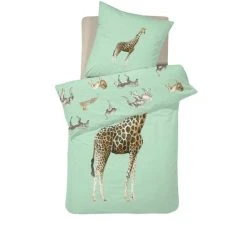 Damai Willa Bettwäsche-Set Aus Renforcé-Baumwolle - 135x200 / 80x80 Cm - Green