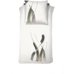 Damai Poise Bettwäsche-Set Aus Renforcé-Baumwolle - 135x200 / 80x80 Cm - Off White