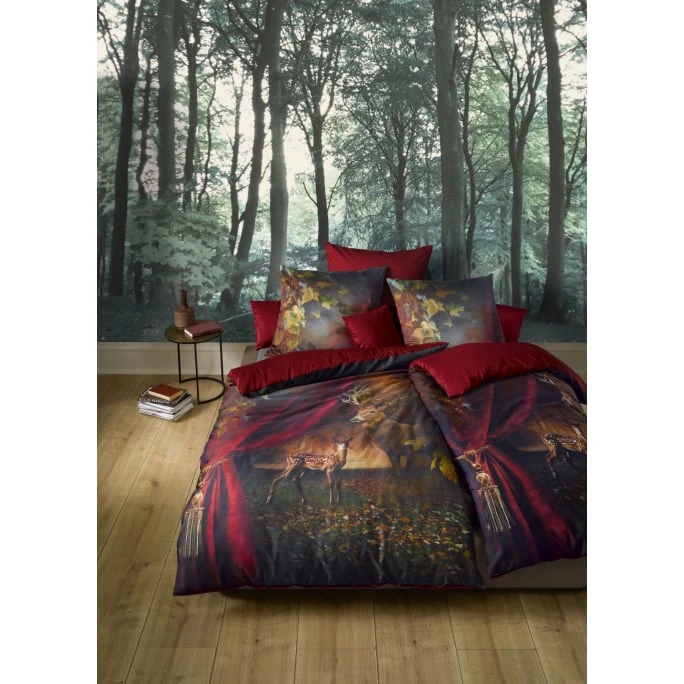 Fleuresse Bed Art S Wendebettwäsche-Set Aus Mako Satin - 155x200 / 80x80 Cm - Rot 4 Fleuresse Bed Art S Wendebettwäsche-Set Aus Mako Satin - 155x200 / 80x80 Cm - Rot – Bild 2