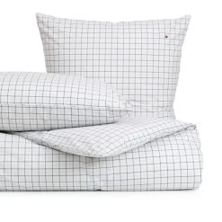 Tommy Hilfiger Organic Checks Bettwäsche-Garnitur - 135x200 / 80x80 Cm - Blue