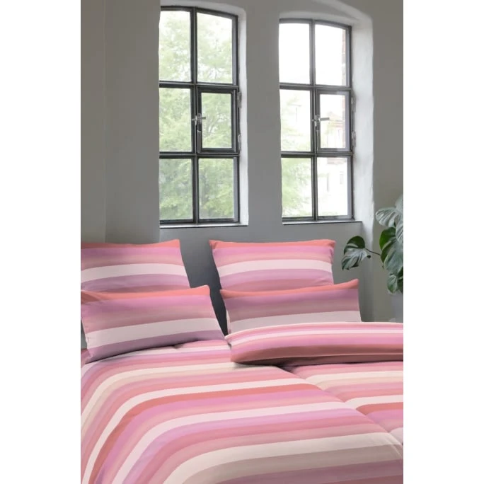 Elegante Fresh Bettwäsche Aus Mako-Batist - 155x220 / 80x80 Cm - Pink 4 Elegante Fresh Bettwäsche Aus Mako-Batist - 155x220 / 80x80 Cm - Pink – Bild 2