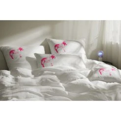 Elegante Esel Bettwäsche-Set Aus Halbleinen - 135x200 / 40x80 Cm - Weiß-pink 10 Elegante Esel Bettwäsche-Set Aus Halbleinen - 135x200 / 40x80 Cm - Weiß-pink -Moooi Shop unnamed file 1819
