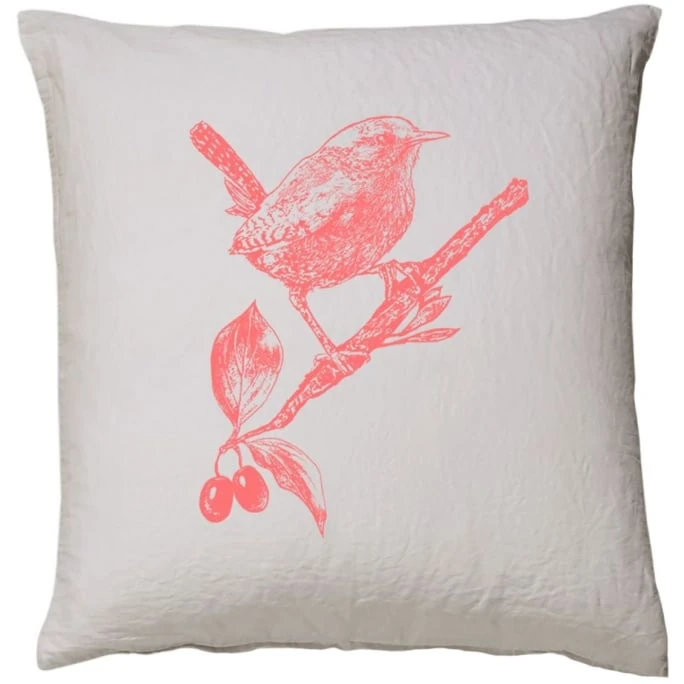 Elegante Zaunkönig Bettwäsche-Set Aus Halbleinen - 135x200 / 40x80 Cm - Kreide-koralle 4 Elegante Zaunkönig Bettwäsche-Set Aus Halbleinen - 135x200 / 40x80 Cm - Kreide-koralle – Bild 2