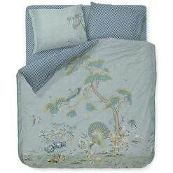 Pip Studio Japonica Bettwäsche-Set Aus Baumwoll-Perkal - 200x200 / 2x80x80 Cm - Blau