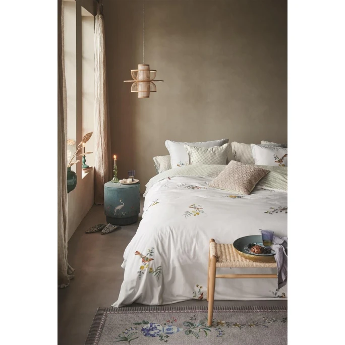 Pip Studio Little Birds Bettwäsche-Set Aus Baumwoll-Perkal - 155x220 / 80x80 Cm - Weiß 4 Pip Studio Little Birds Bettwäsche-Set Aus Baumwoll-Perkal - 155x220 / 80x80 Cm - Weiß – Bild 2