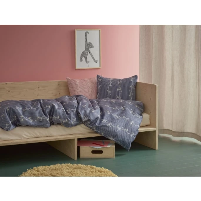 Kay Bojesen Babies Affe Junior Bettwäsche-Set Aus Baumwollsatin - 100x140 / 40x45 Cm - Rosa 4 Kay Bojesen Babies Affe Junior Bettwäsche-Set Aus Baumwollsatin - 100x140 / 40x45 Cm - Rosa – Bild 2