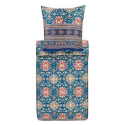 Bassetti PIAZZA SAN MARCO Bettwäsche-Garnitur - 135x200 / 80x80 Cm - B1-blu
