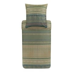 Bassetti ROCCARASO Bettwäsche-Set Aus Baumwollsatin - 135x200 / 80x80 Cm - V1-grün